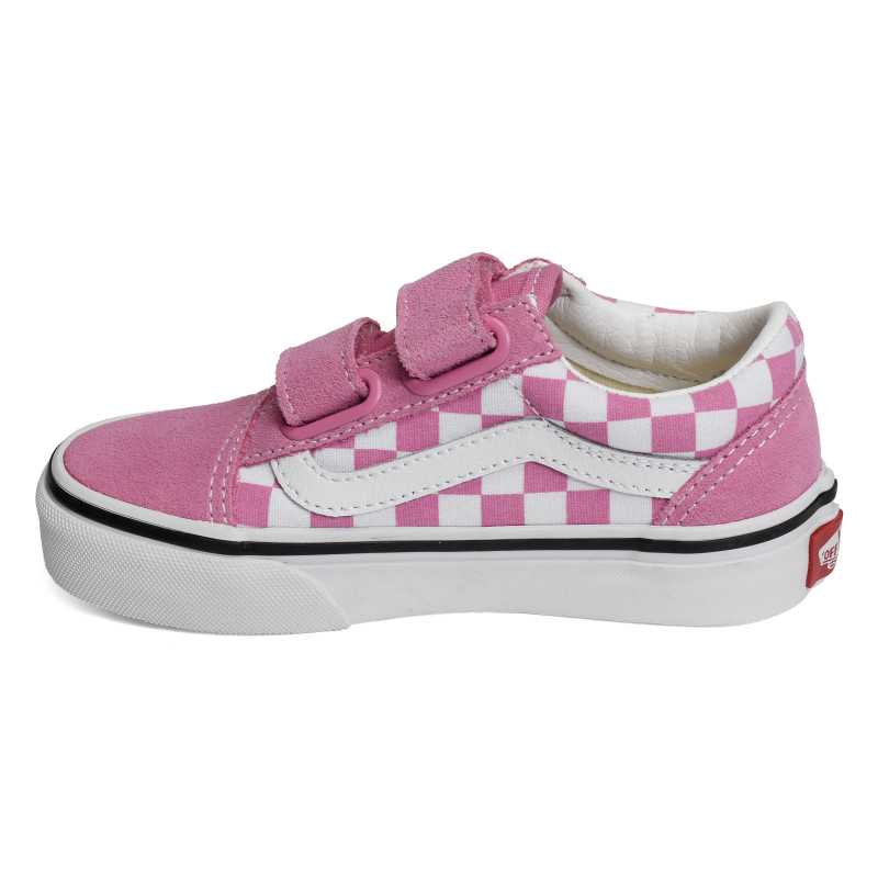 UY OLD SKOOL VEL Rose Blanc, Sneakers basses Vans