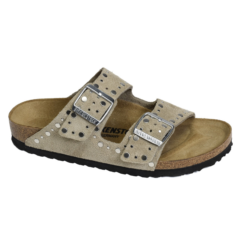 ARIZONA RIVET Taupe, Mules Birkenstock
