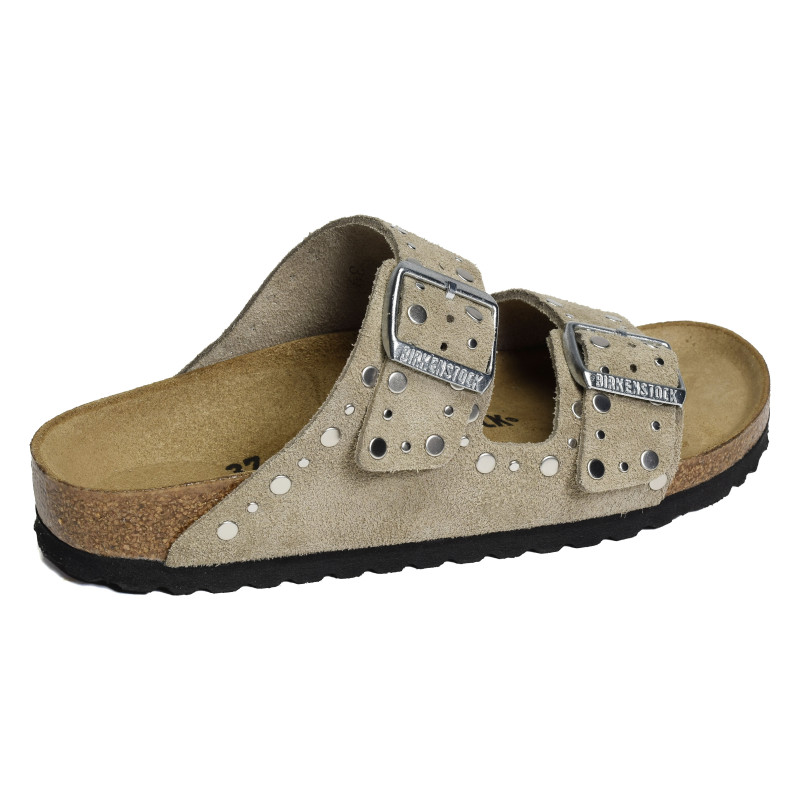 ARIZONA RIVET Taupe, Mules Birkenstock