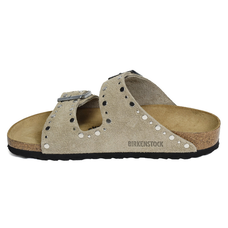 ARIZONA RIVET Taupe, Mules Birkenstock