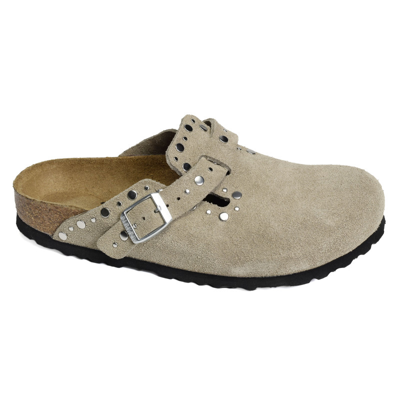 BOSTON RIVET Taupe, Sabots Birkenstock