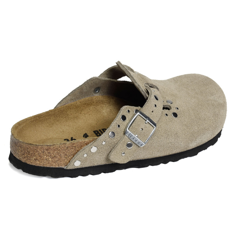BOSTON RIVET Taupe, Sabots Birkenstock