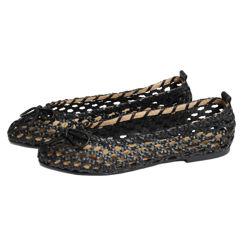 CHR3202 Noir, Ballerines Atelier Tropézien