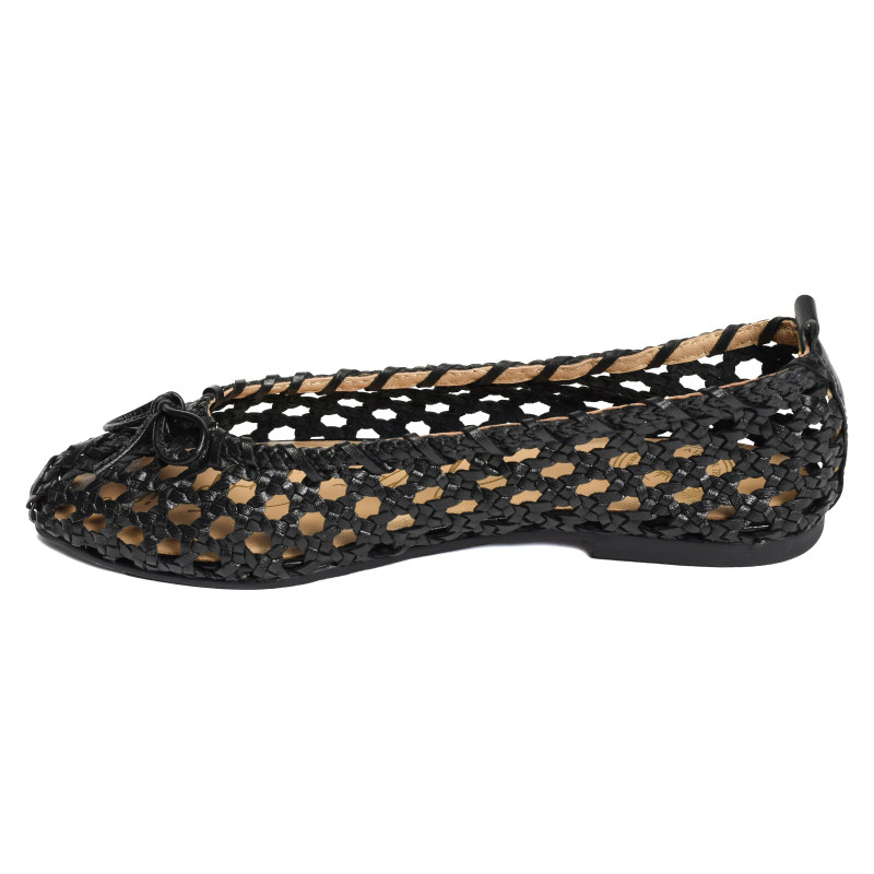 CHR3202 Noir, Ballerines Atelier Tropézien