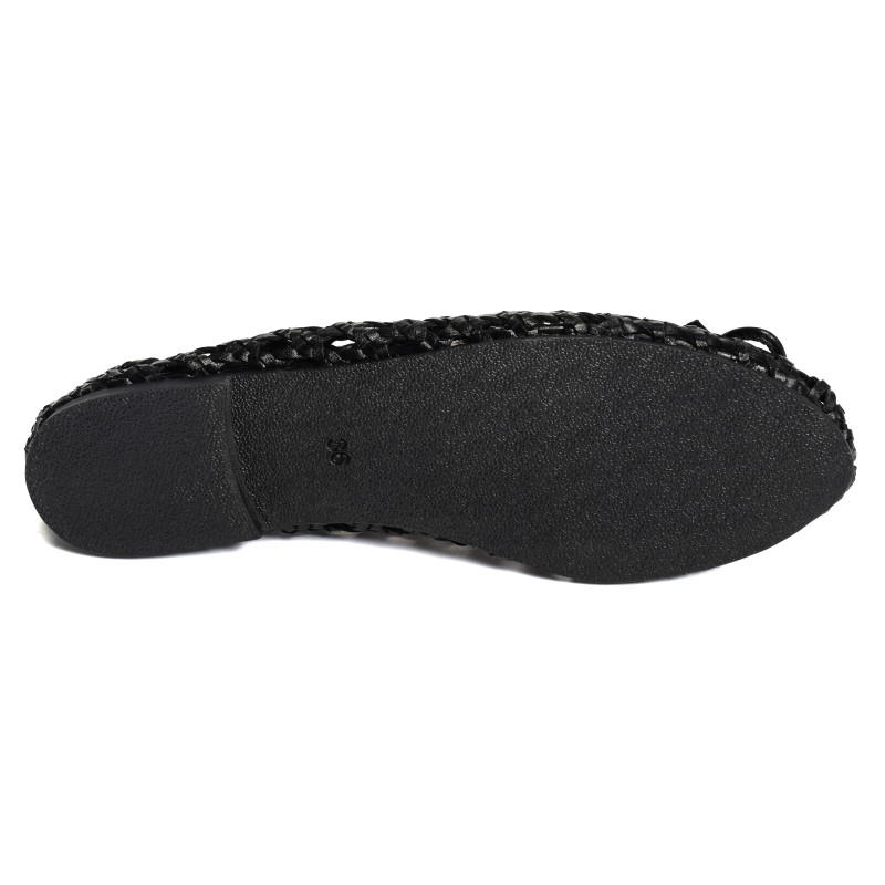CHR3202 Noir, Ballerines Atelier Tropézien
