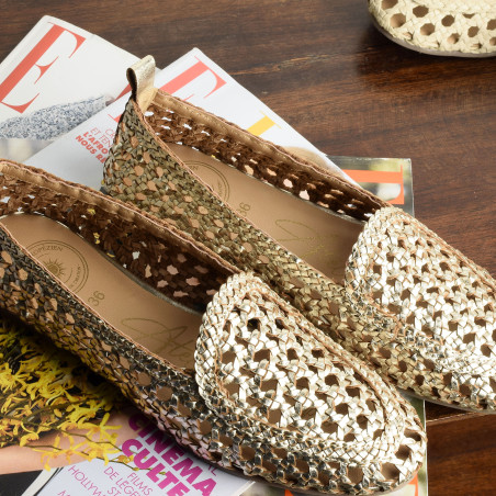 CHR3203 Gold, Mocassins Atelier Tropézien