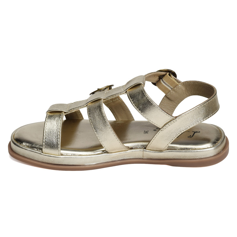 SH3312 Gold, Sandales plates Atelier Tropézien