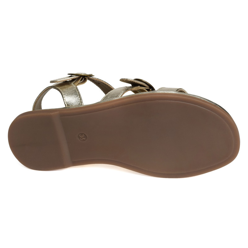 SH3312 Gold, Sandales plates Atelier Tropézien