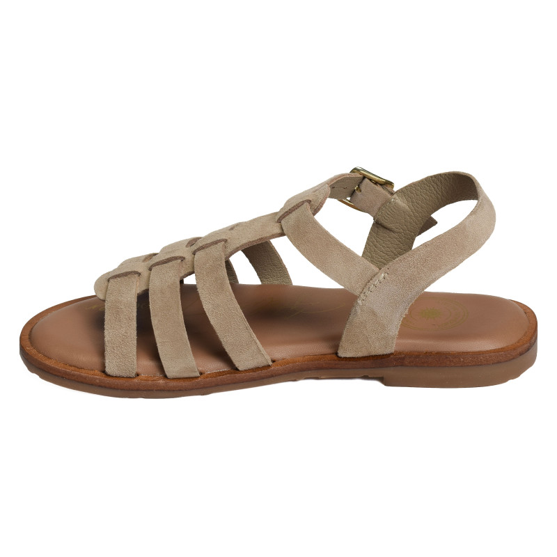 SH3327 Beige, Sandales plates Atelier Tropézien