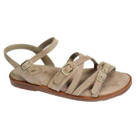 SH3337 Beige, Sandales plates Atelier Tropézien