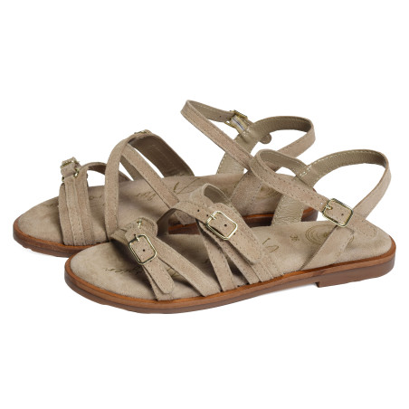 SH3337 Beige, Sandales plates Atelier Tropézien