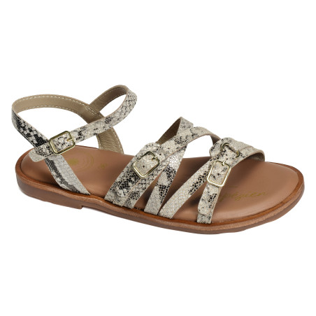 SH3337 Python, Sandales plates Atelier Tropézien