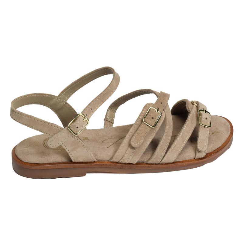SH3337 Beige, Sandales plates Atelier Tropézien