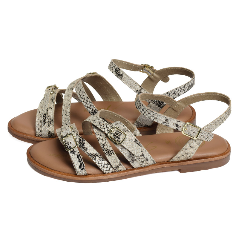 SH3337 Python, Sandales plates Atelier Tropézien