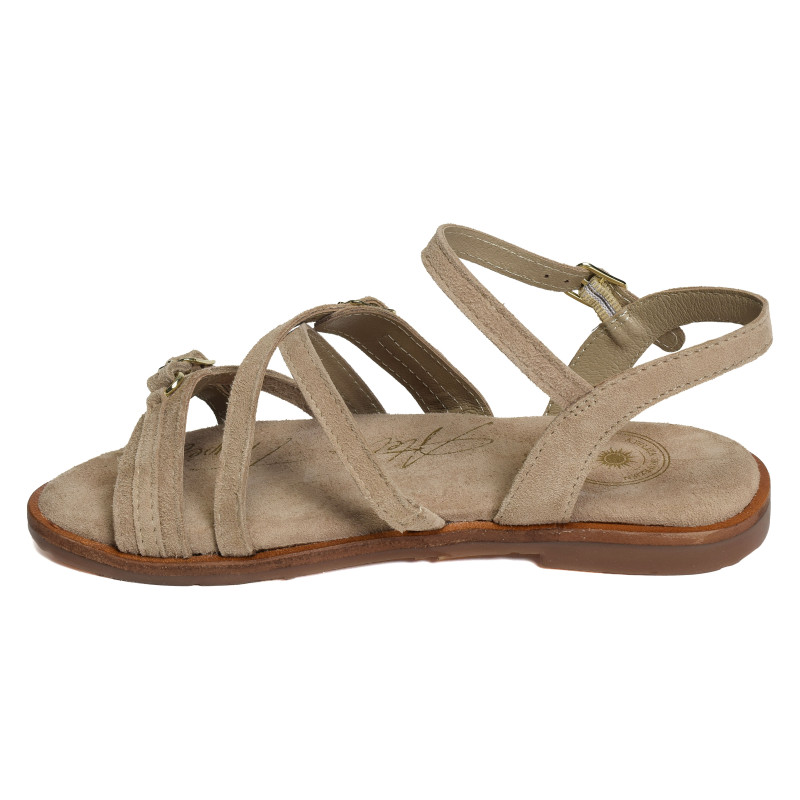 SH3337 Beige, Sandales plates Atelier Tropézien