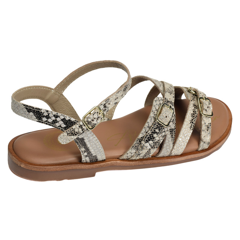 SH3337 Python, Sandales plates Atelier Tropézien