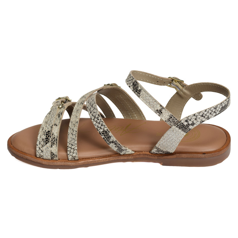 SH3337 Python, Sandales plates Atelier Tropézien