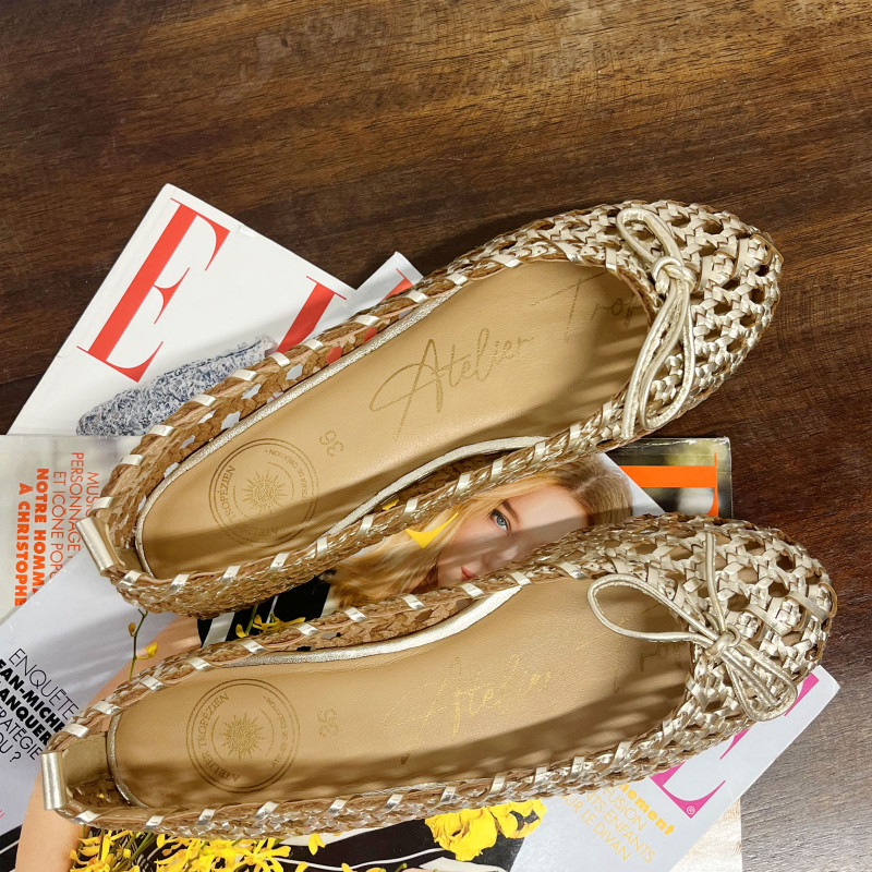 CHR3202 Gold, Ballerines Atelier Tropézien