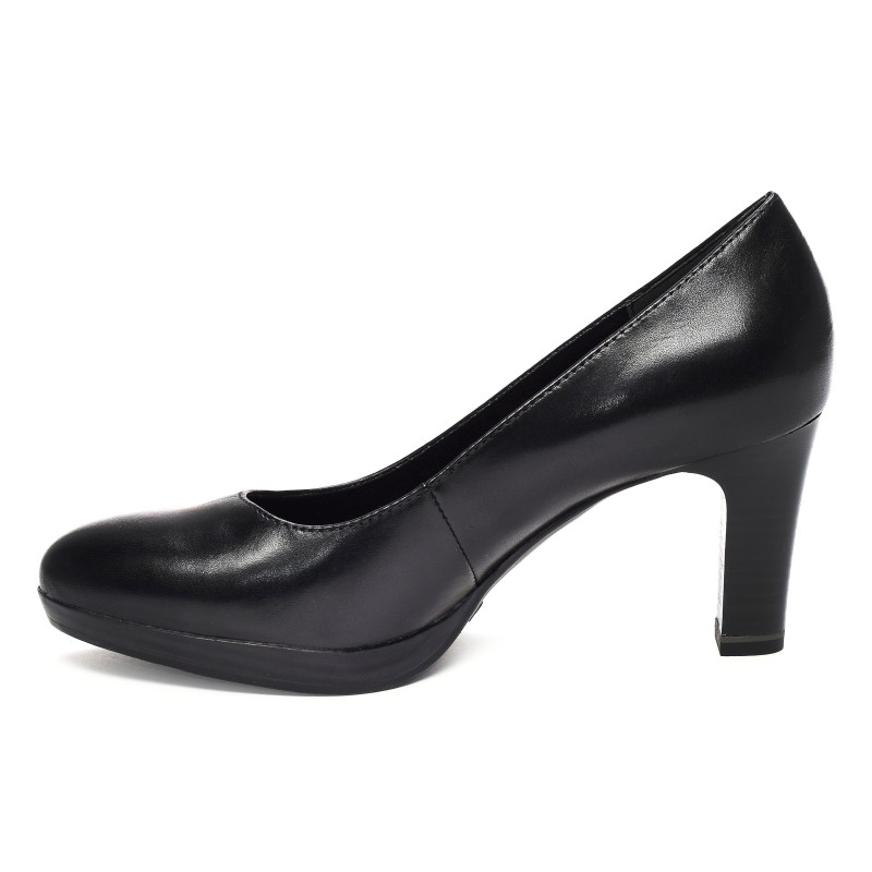 22410 Noir, Escarpins à bout arrondi Tamaris