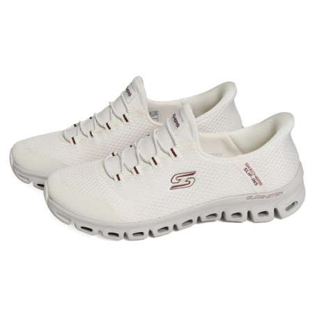 GLIDE STEP VIBEY Ecru, Slip-On Skechers