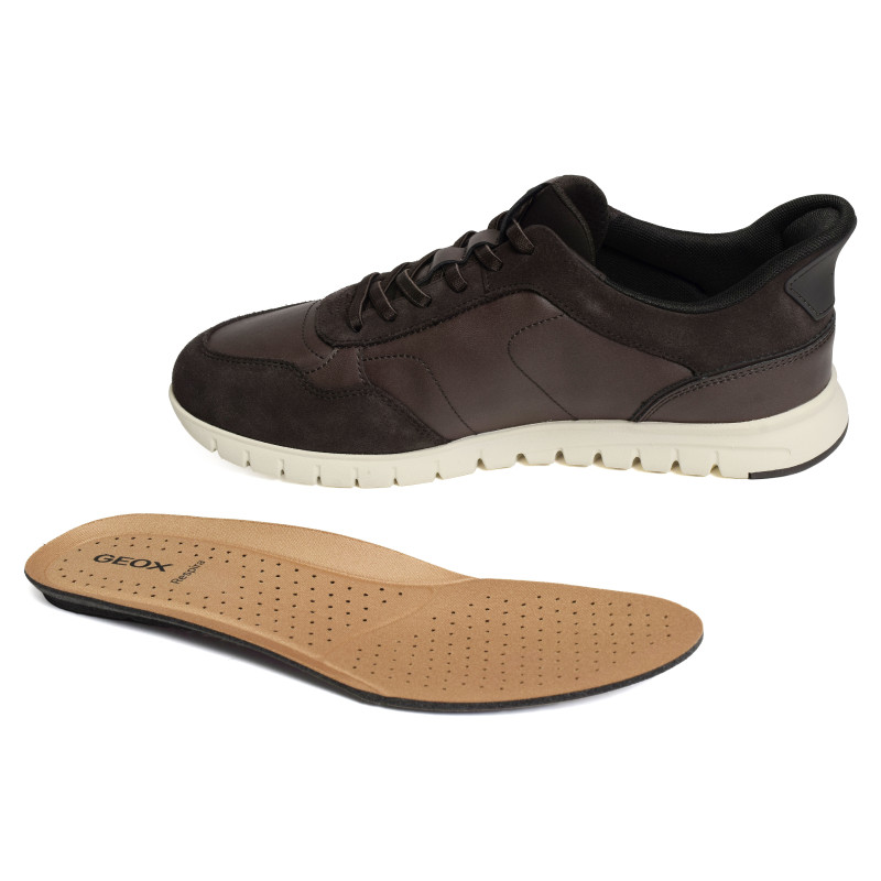 U FLEXTRIDEZERO PLUS A Chocolat, Slip-On Geox