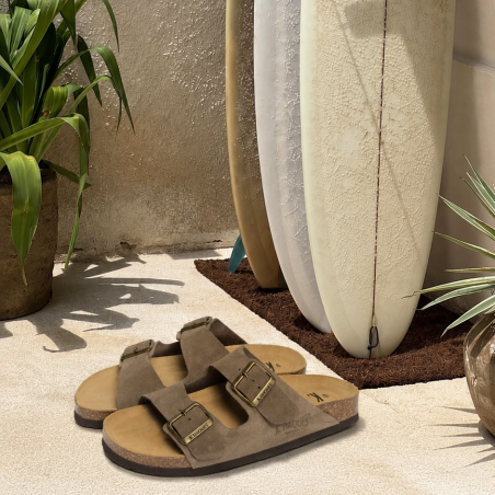 PORVEL Taupe, Mules K.Daques