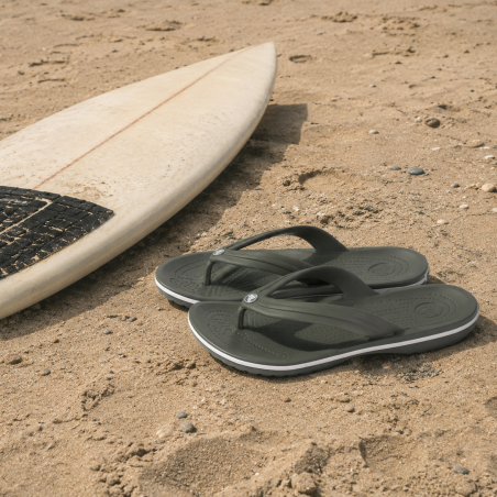 CROCBAND FLIP Olive, Tongs Crocs