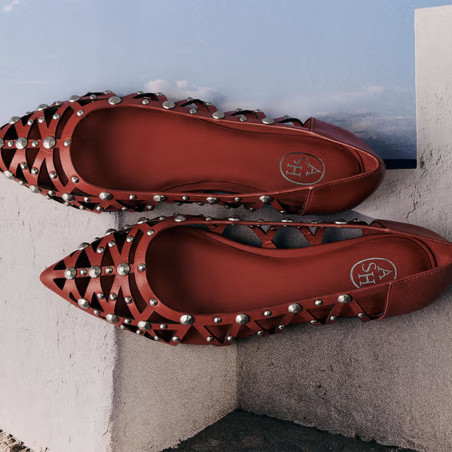 BAZAAR Rouge, Ballerines Ash