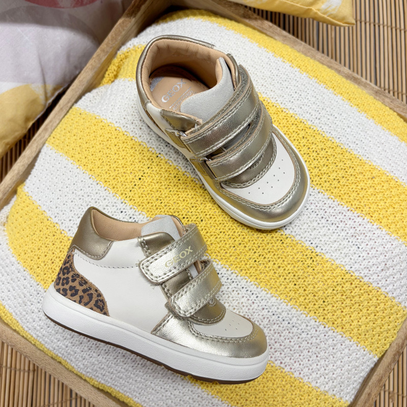 B BIGLIA GA Beige Or, Chaussures à Scratch Geox
