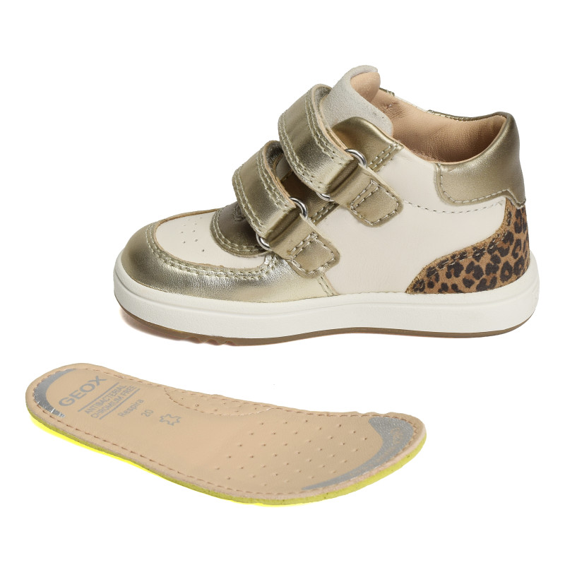 B BIGLIA GA Beige Or, Chaussures à Scratch Geox