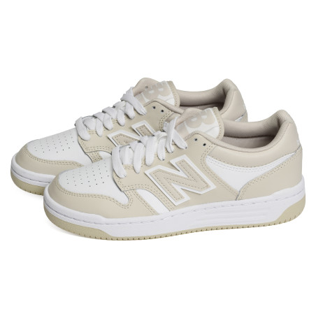 GSB480 Beige Blanc, Sneakers basses New Balance