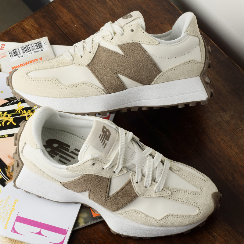 W327 Blanc Taupe, Sneakers basses New Balance