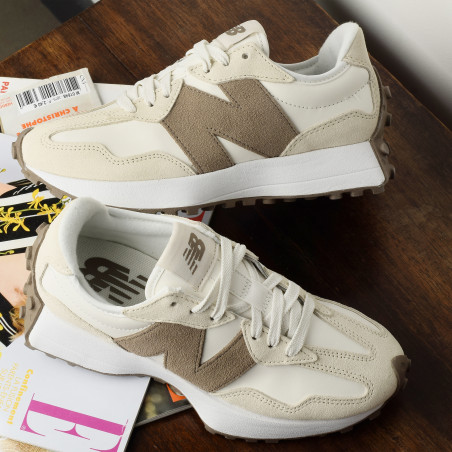 W327 Blanc Taupe, Sneakers basses New Balance