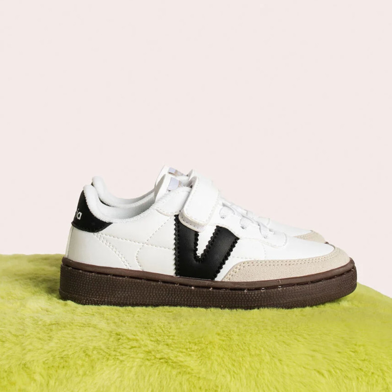 1256100 Blanc Noir, Sneakers basses Victoria