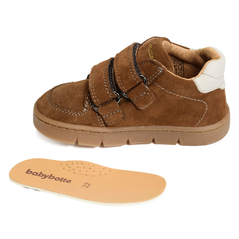 FAREL VELCRO Cognac, Chaussures à Scratch Babybotte