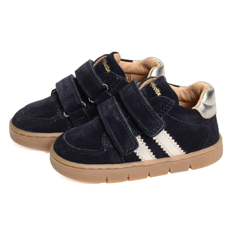 FARELLA VELCRO Marine Or, Chaussures à Scratch Babybotte