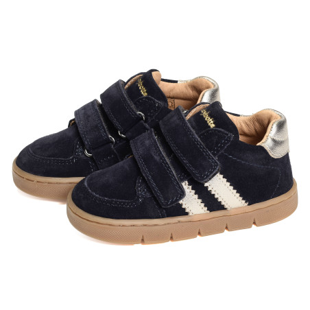FARELLA VELCRO Marine Or, Chaussures à Scratch Babybotte