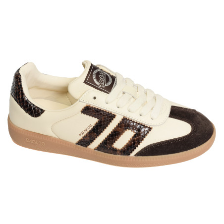 CLOUD NAPPA SNAKE Beige Serpent, Baskets Mode Back 70