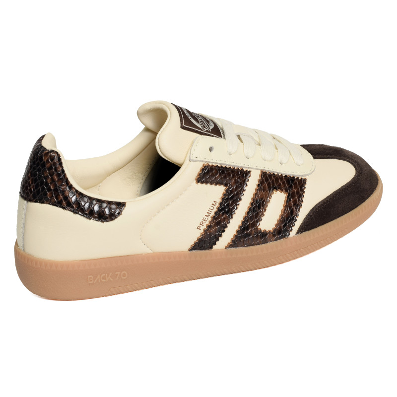 CLOUD NAPPA SNAKE Beige Serpent, Baskets Mode Back 70