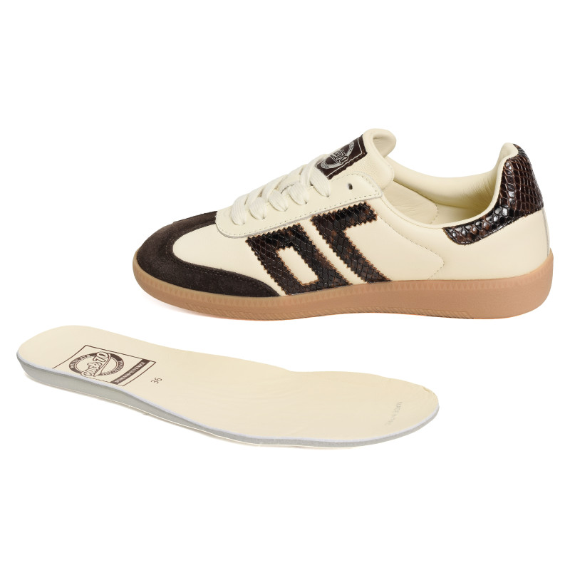CLOUD NAPPA SNAKE Beige Serpent, Baskets Mode Back 70