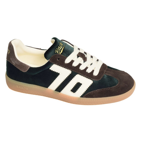 CLOUD VELVET Vert Marron, Baskets Mode Back 70