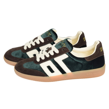 CLOUD VELVET Vert Marron, Baskets Mode Back 70