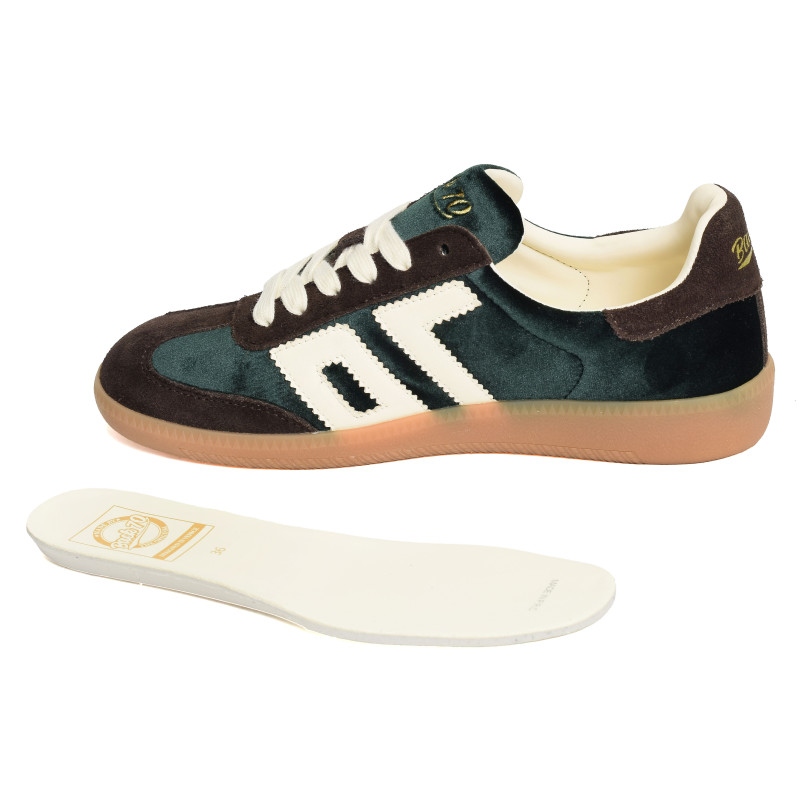 CLOUD VELVET Vert Marron, Baskets Mode Back 70