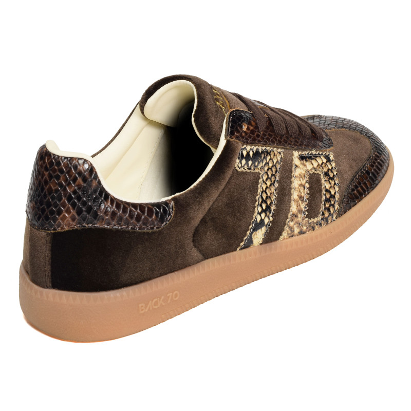 CLOUD VELVET SNAKE Marron Serpent, Baskets Mode Back 70