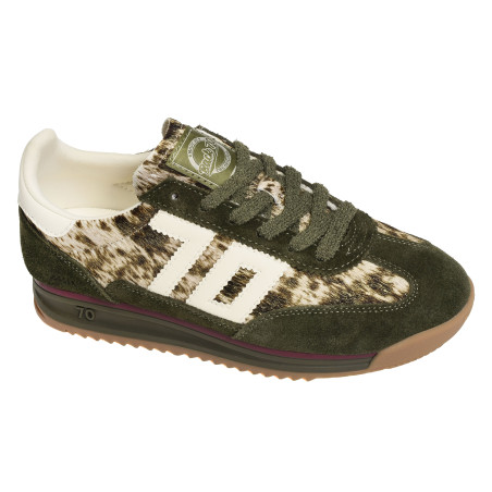 JOGGER FUR COW Kaki Beige, Baskets Mode Back 70