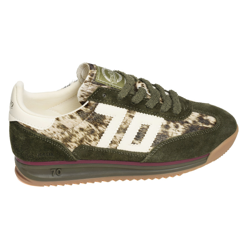 JOGGER FUR COW Kaki Beige, Baskets Mode Back 70