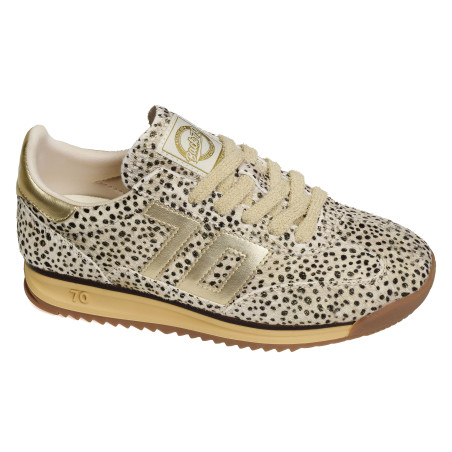 JOGGER FUR POIS Léopard Or, Baskets Mode Back 70