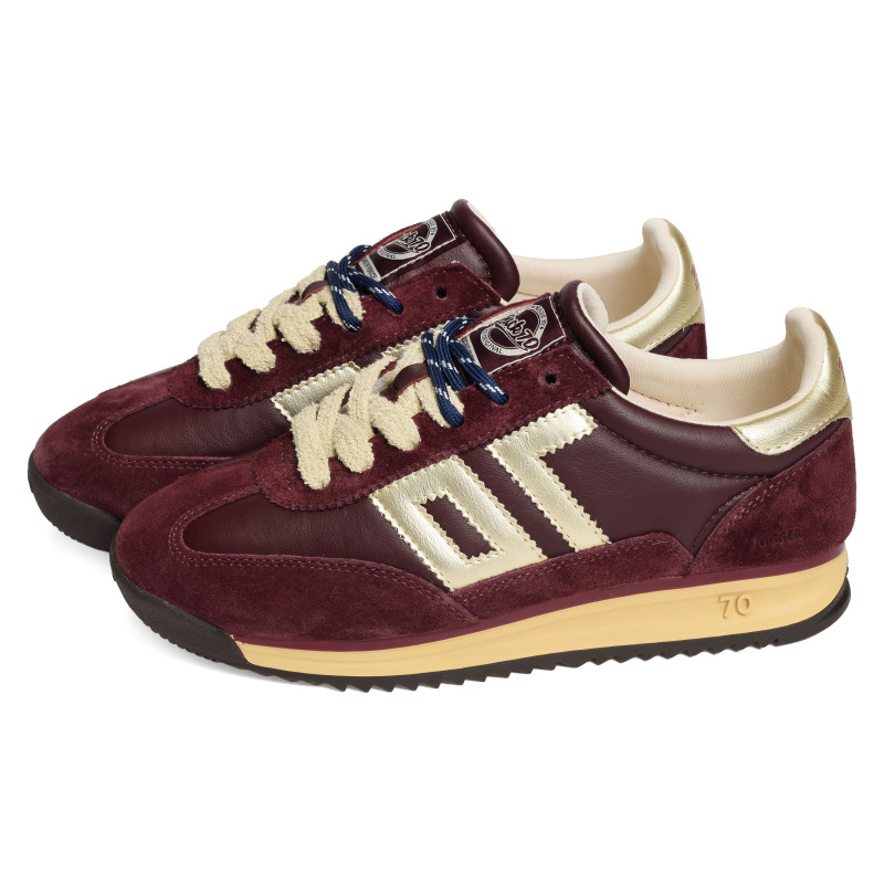 JOGGER NAPPA Bordeaux, Baskets Mode Back 70