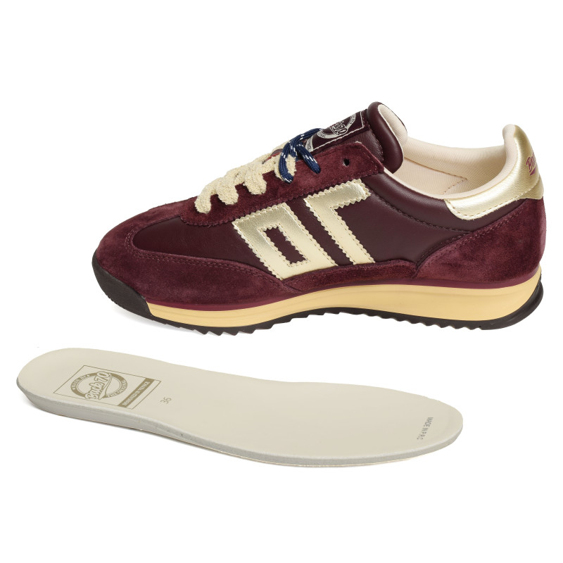 JOGGER NAPPA Bordeaux, Baskets Mode Back 70