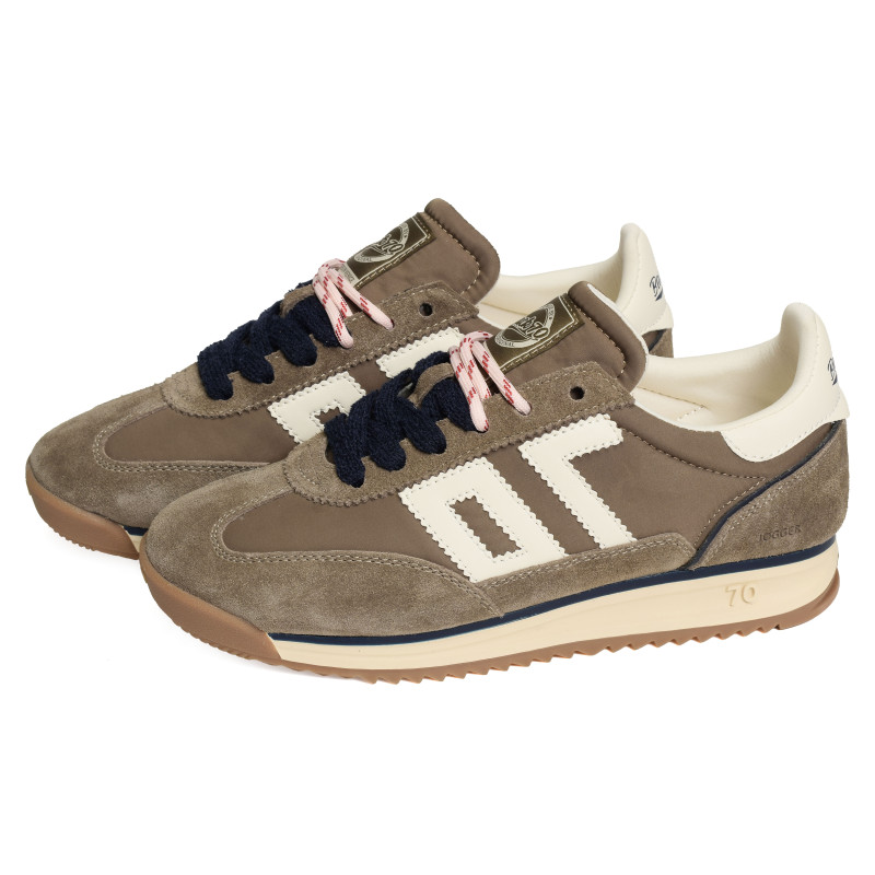 JOGGER SPONGY NYLON Taupe, Baskets running Back 70